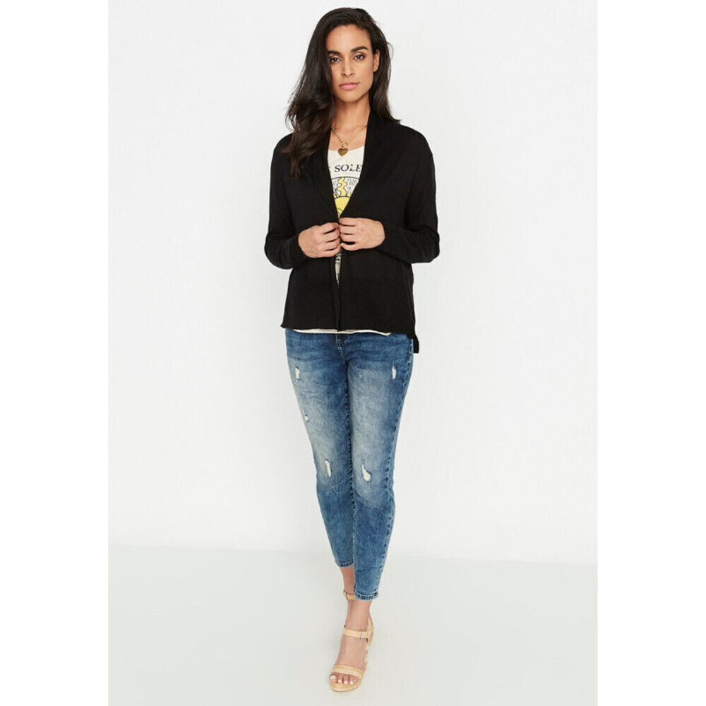 Buffalo David Bitton Surface Cardigan Sweater In Black Size S